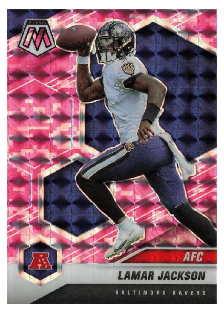 2021 Panini Mosaic Base Set Lamar Jackson #222 card