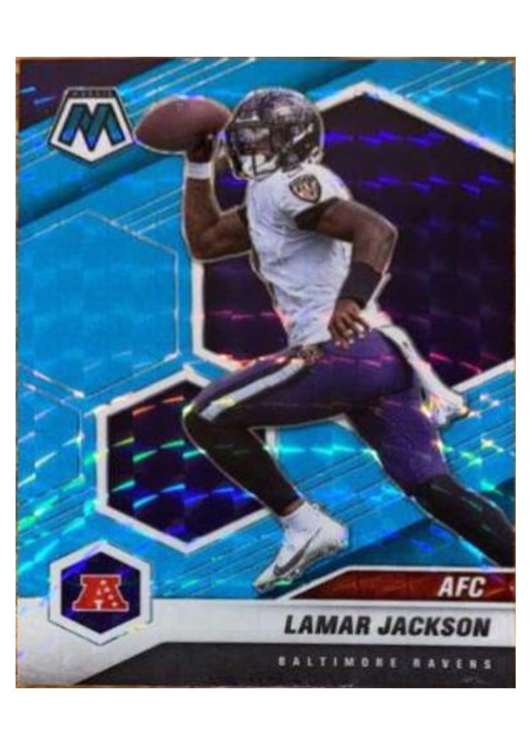 2021 Panini Mosaic Base Set Lamar Jackson #222 card