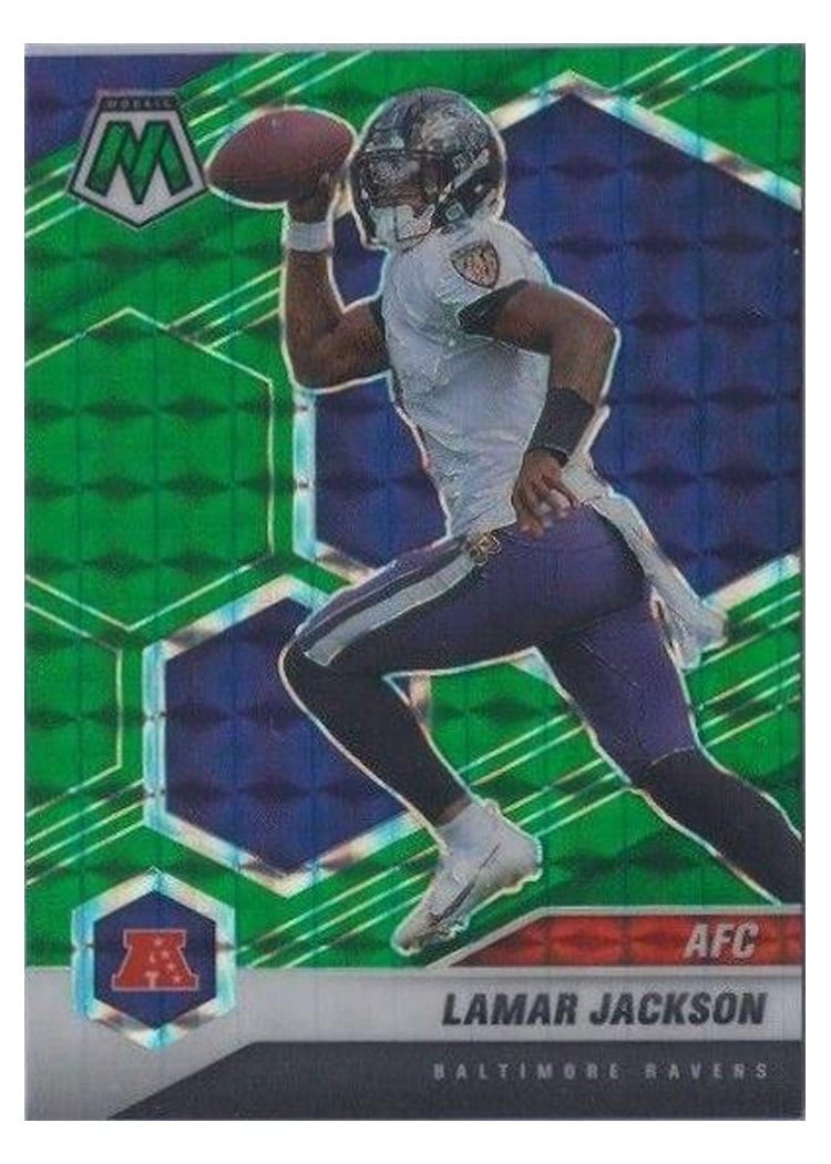 2021 Panini Mosaic Base Set Lamar Jackson #222 card