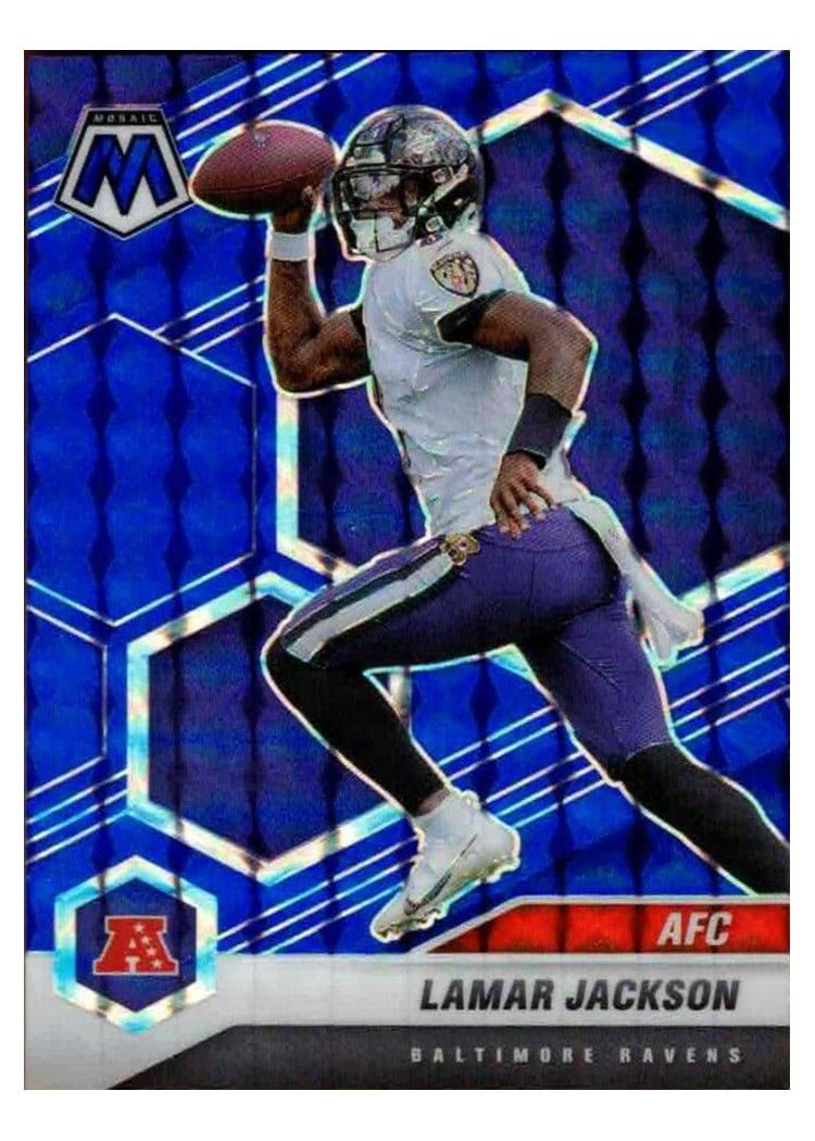 2021 Panini Mosaic Base Set Lamar Jackson #222 card