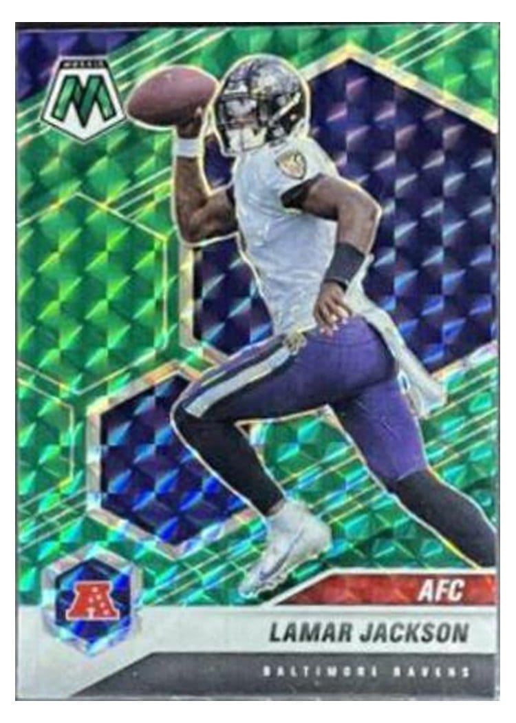 2021 Panini Mosaic Base Set Lamar Jackson #222 card