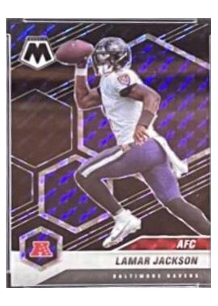 2021 Panini Mosaic Base Set Lamar Jackson #222 card