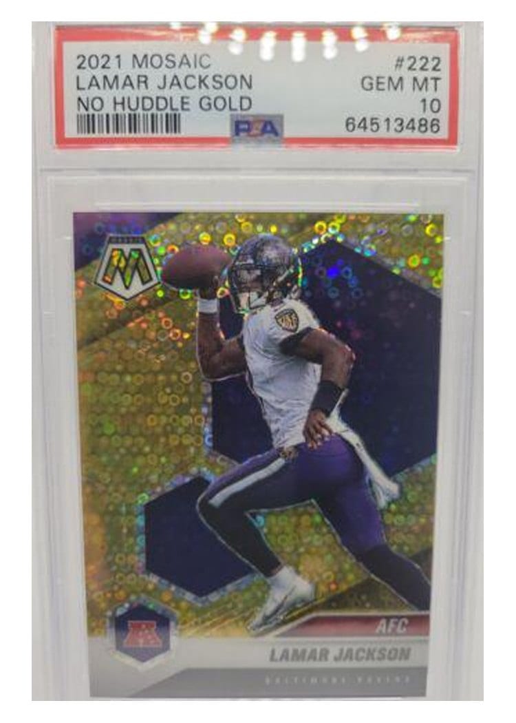 2021 Panini Mosaic Base Set Lamar Jackson #222 card