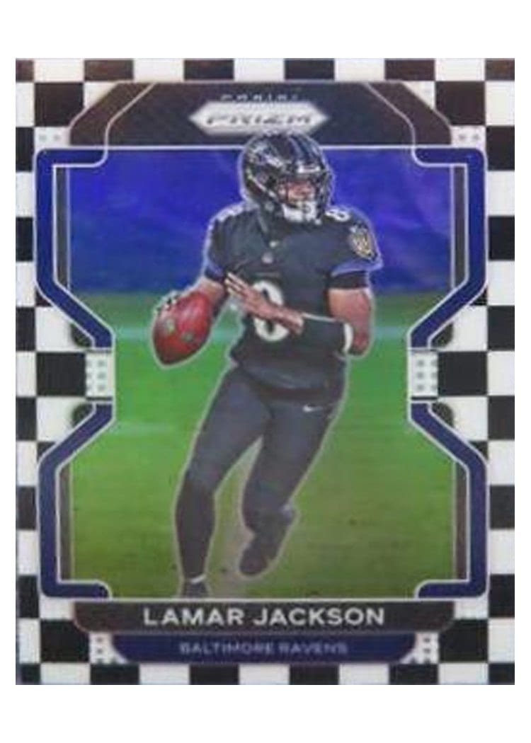2021 Panini Prizm Base Set Lamar Jackson #282 card