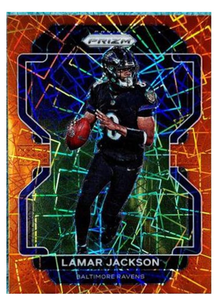 2021 Panini Prizm Base Set Lamar Jackson #282 card