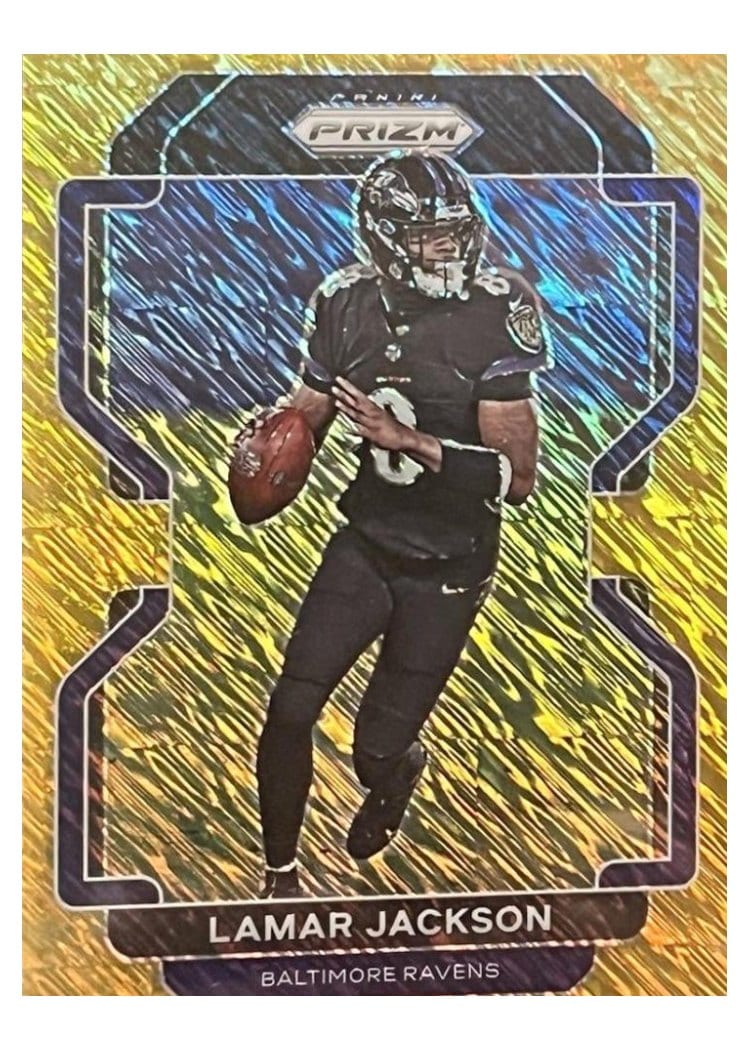 2021 Panini Prizm Base Set Lamar Jackson #282 card