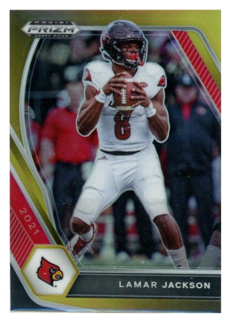 2021 Panini Prizm Base Set Lamar Jackson #282 card