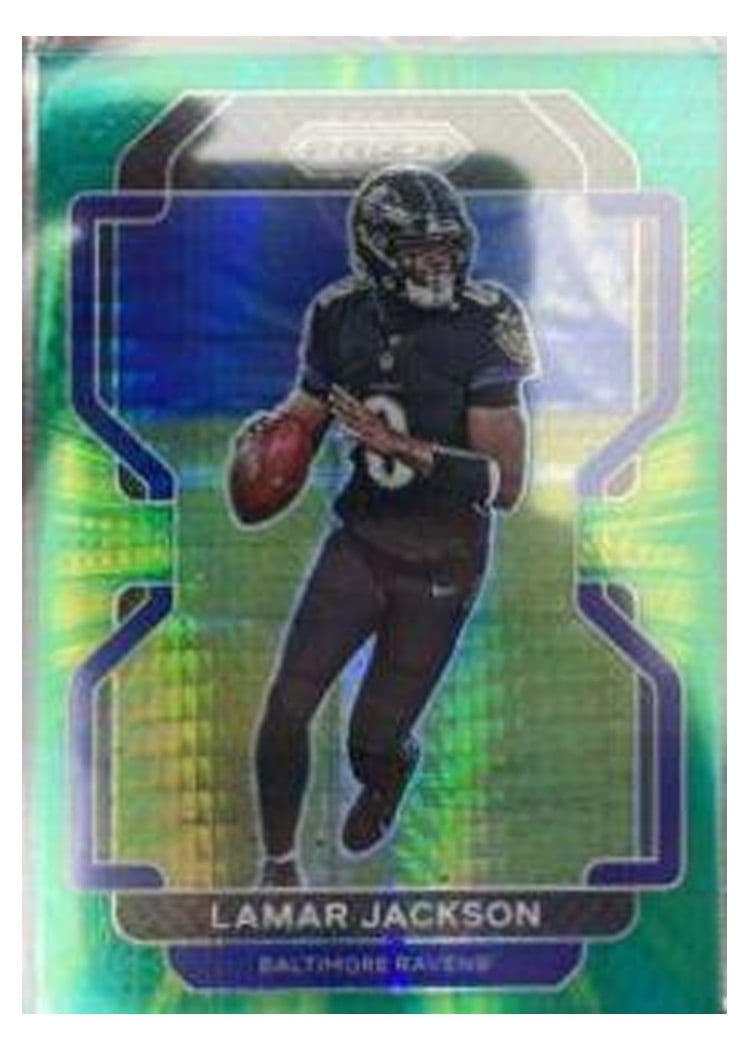 2021 Panini Prizm Base Set Lamar Jackson #282 card