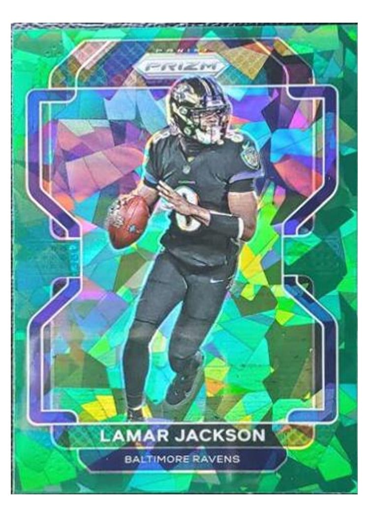 2021 Panini Prizm Base Set Lamar Jackson #282 card