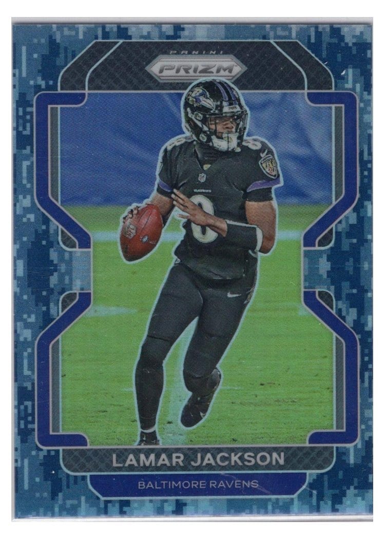 2021 Panini Prizm Base Set Lamar Jackson #282 card
