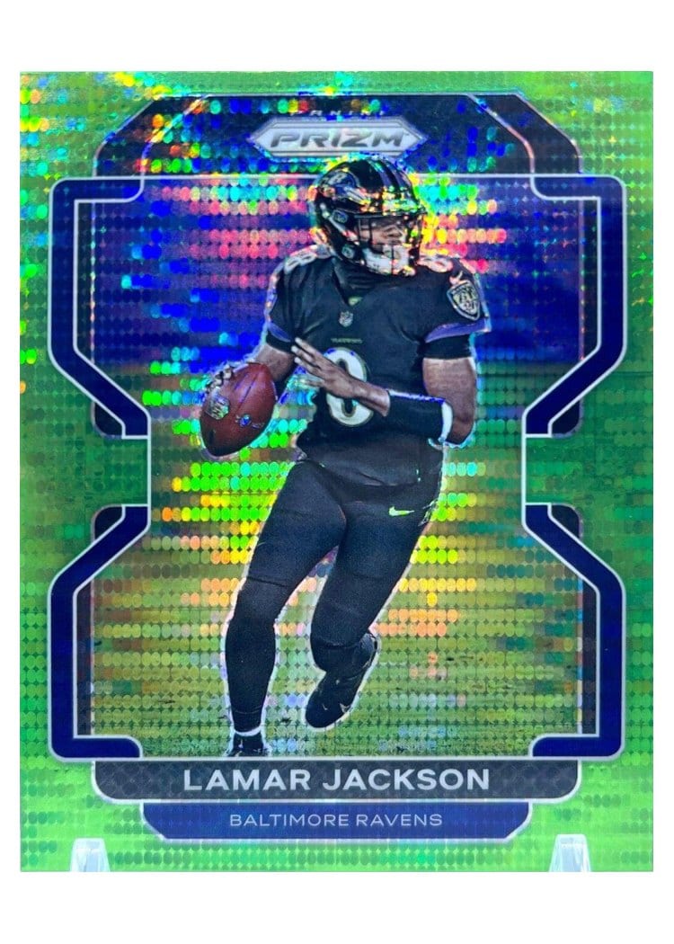 2021 Panini Prizm Base Set Lamar Jackson #282 card
