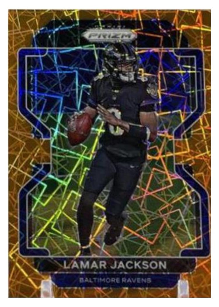 2021 Panini Prizm Base Set Lamar Jackson #282 card