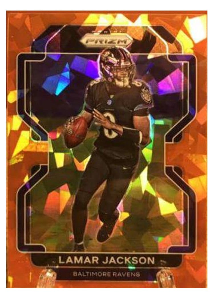2021 Panini Prizm Base Set Lamar Jackson #282 card