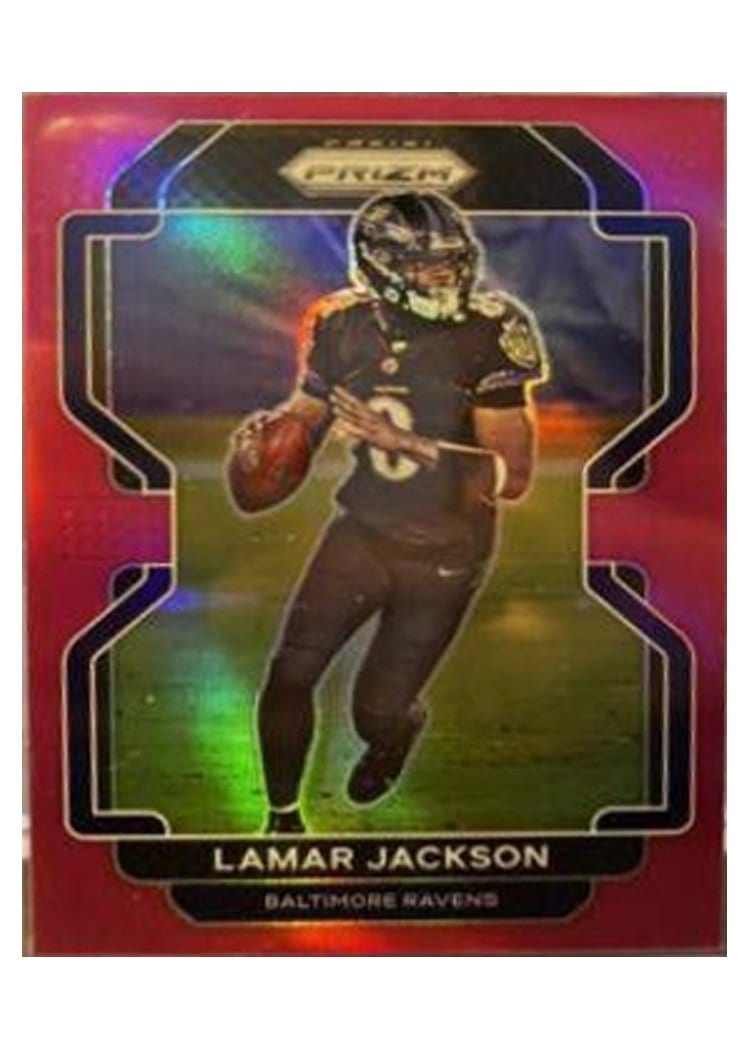 2021 Panini Prizm Base Set Lamar Jackson #282 card