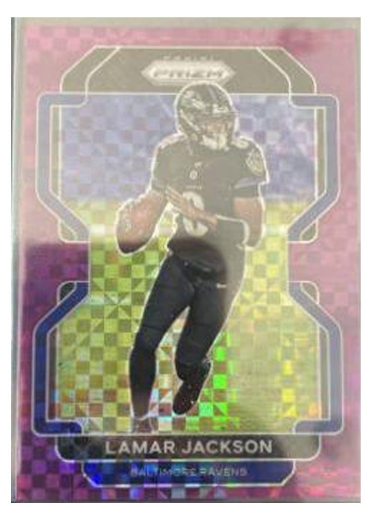 2021 Panini Prizm Base Set Lamar Jackson #282 card