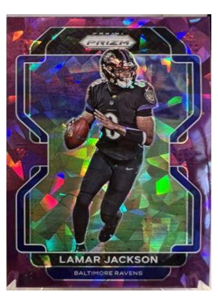 2021 Panini Prizm Base Set Lamar Jackson #282 card