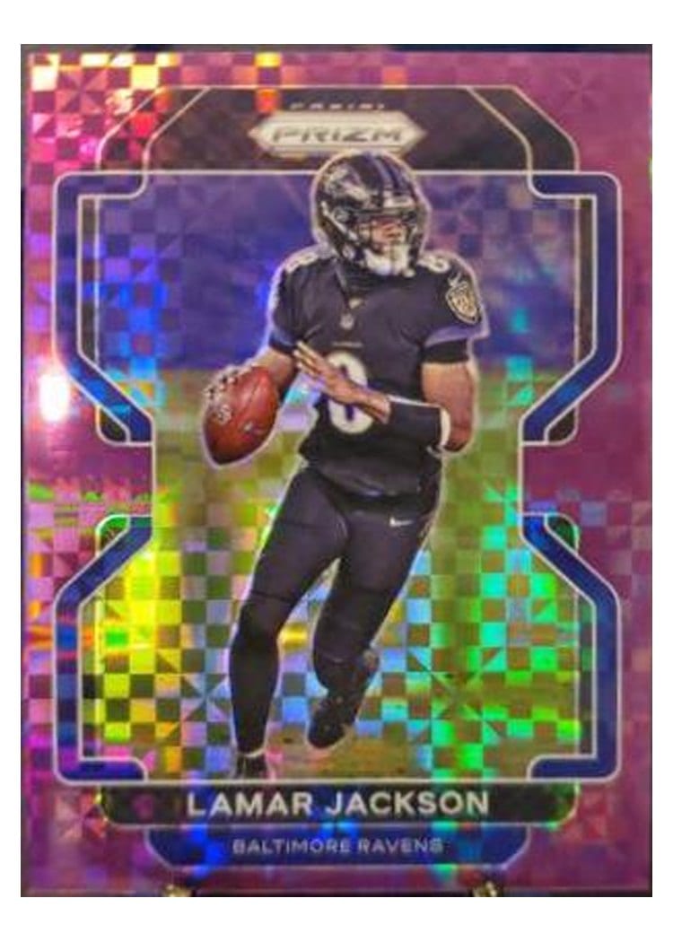 2021 Panini Prizm Base Set Lamar Jackson #282 card