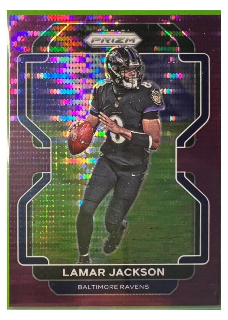 2021 Panini Prizm Base Set Lamar Jackson #282 card