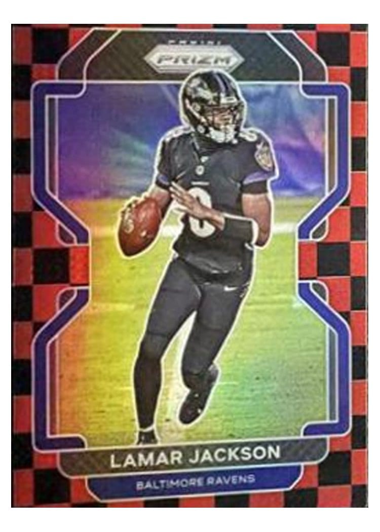 2021 Panini Prizm Base Set Lamar Jackson #282 card