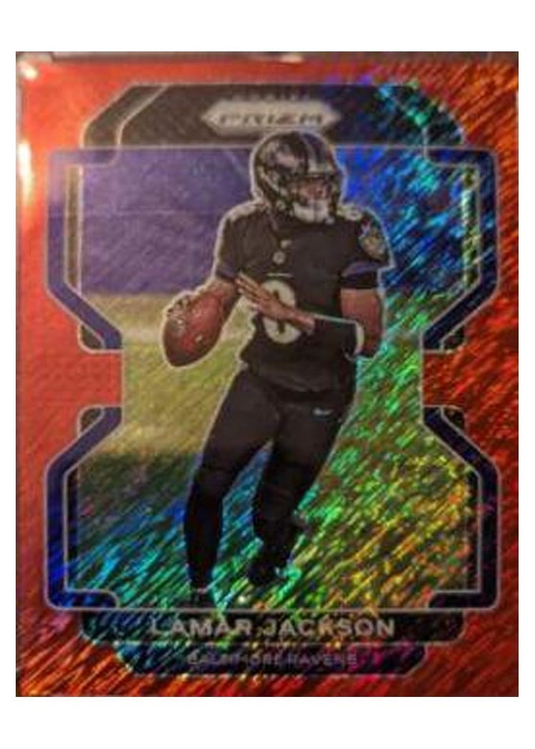 2021 Panini Prizm Base Set Lamar Jackson #282 card