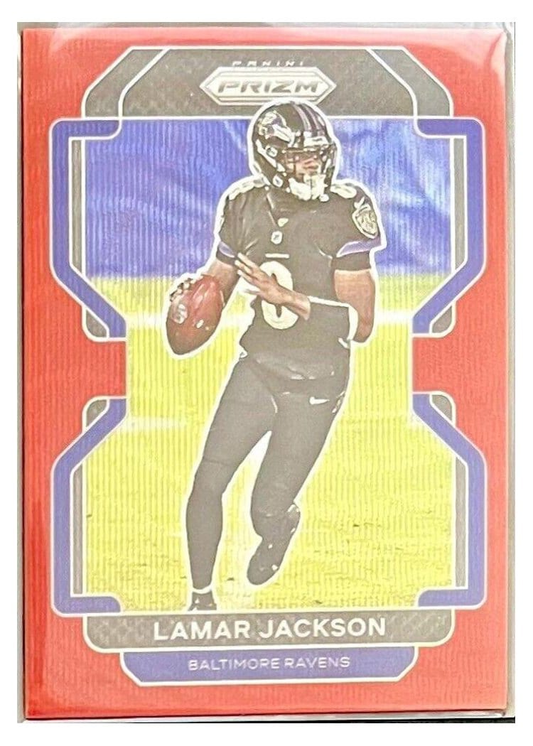 2021 Panini Prizm Base Set Lamar Jackson #282 card