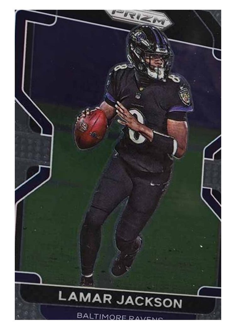 2021 Panini Prizm Base Set Lamar Jackson #282 card