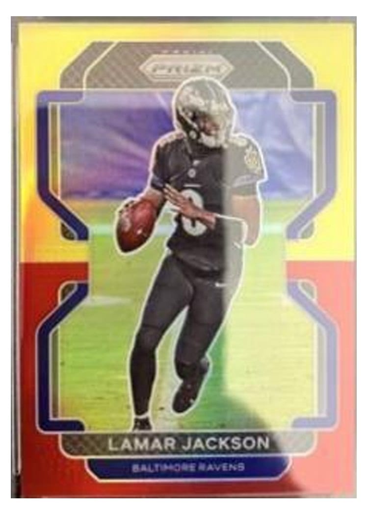 2021 Panini Prizm Base Set Lamar Jackson #282 card