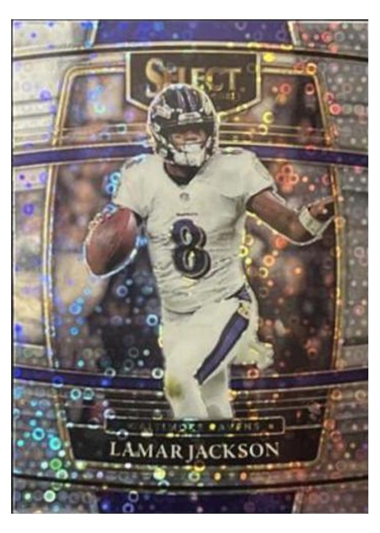 2021 Panini Select Base Set Lamar Jackson #5 card