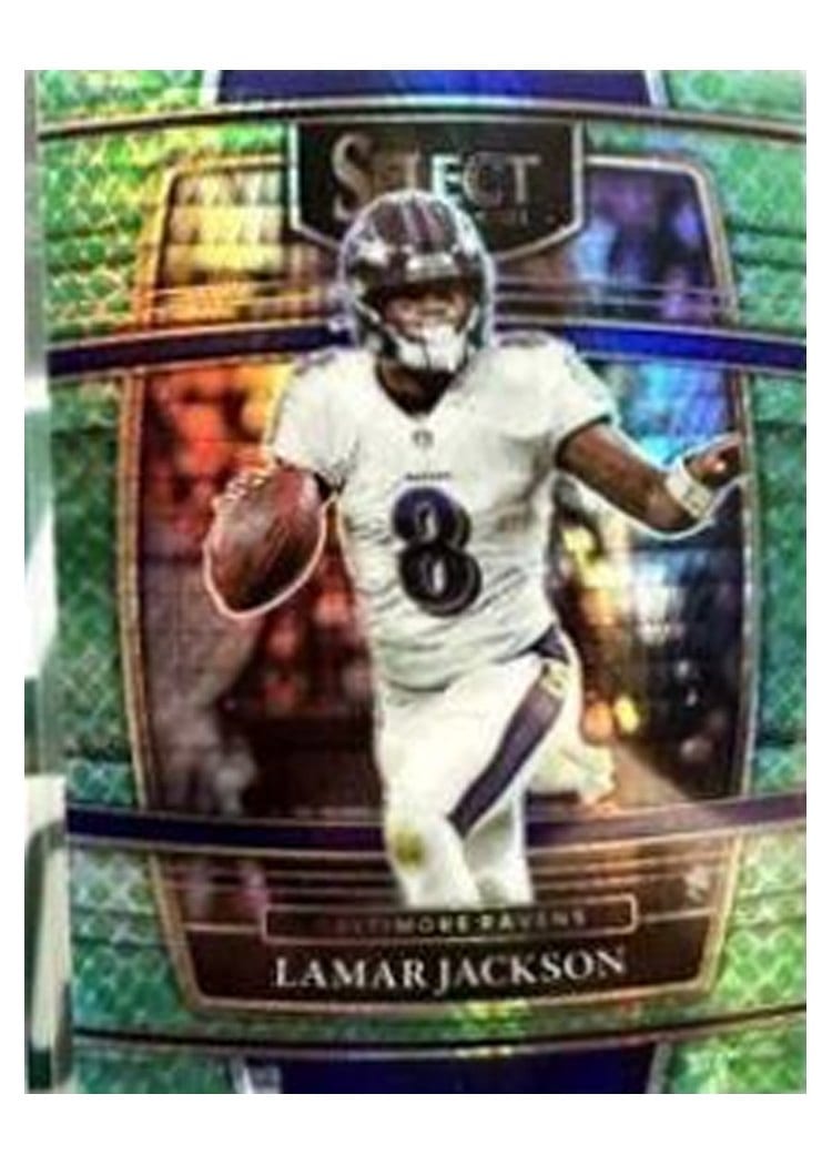 2021 Panini Select Base Set Lamar Jackson #5 card
