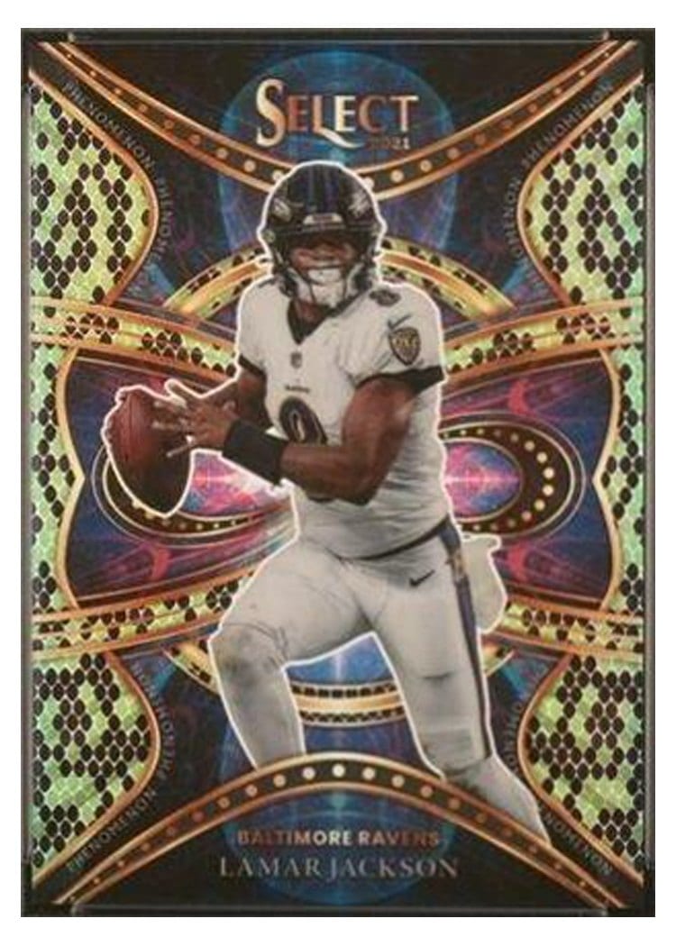 2021 Panini Select Base Set Lamar Jackson #5 card