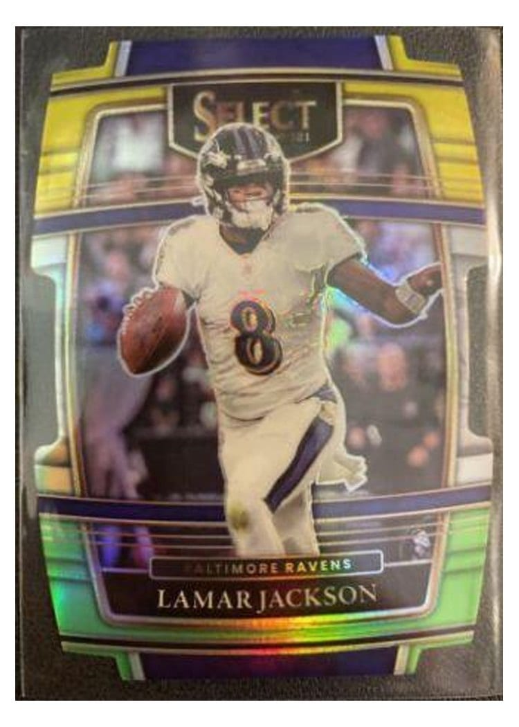 2021 Panini Select Base Set Lamar Jackson #5 card