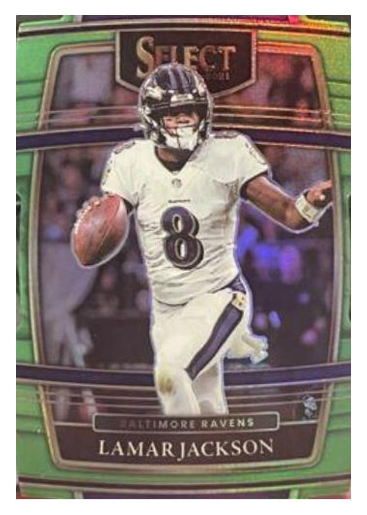 2021 Panini Select Base Set Lamar Jackson #5 card