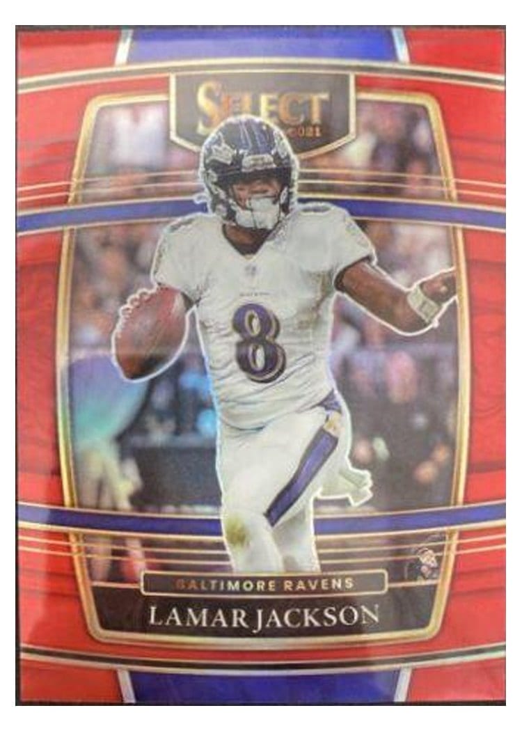 2021 Panini Select Base Set Lamar Jackson #5 card