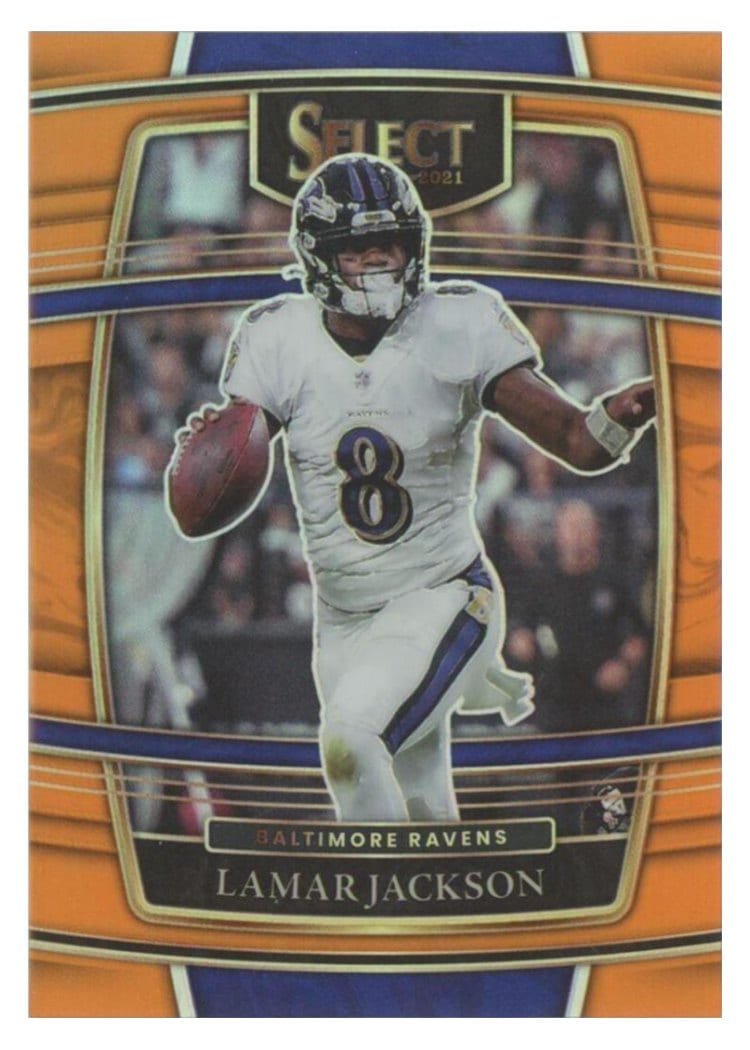 2021 Panini Select Base Set Lamar Jackson #5 card