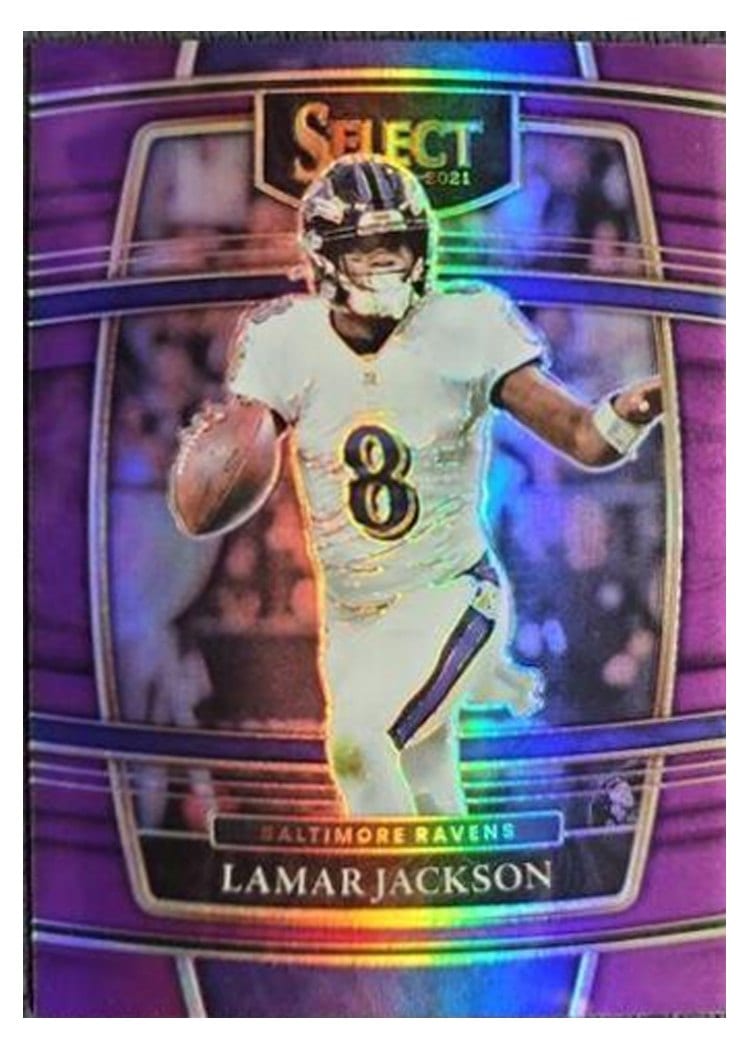 2021 Panini Select Base Set Lamar Jackson #5 card