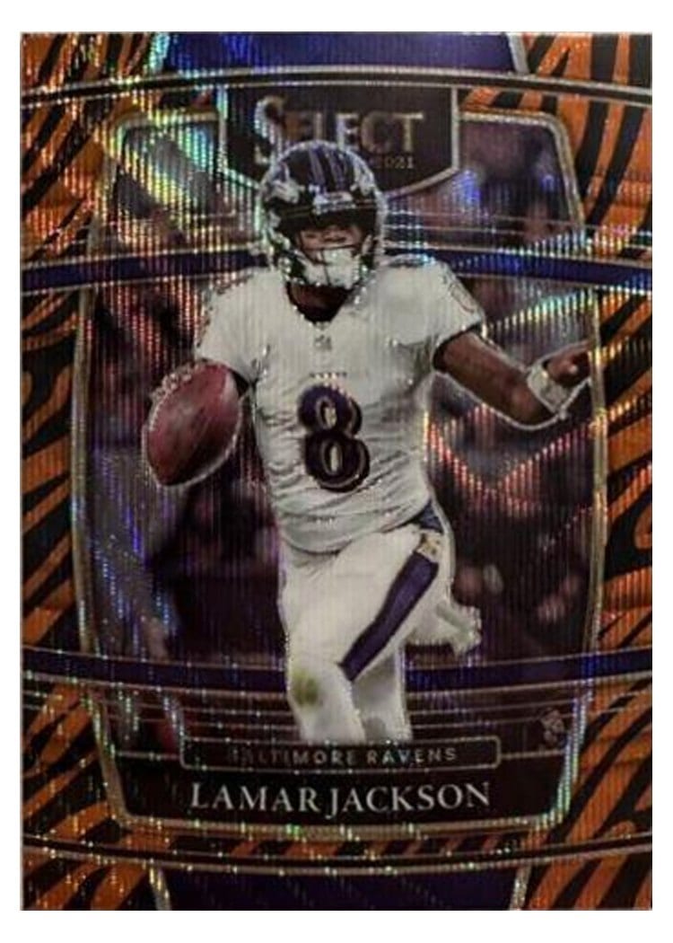 2021 Panini Select Base Set Lamar Jackson #5 card