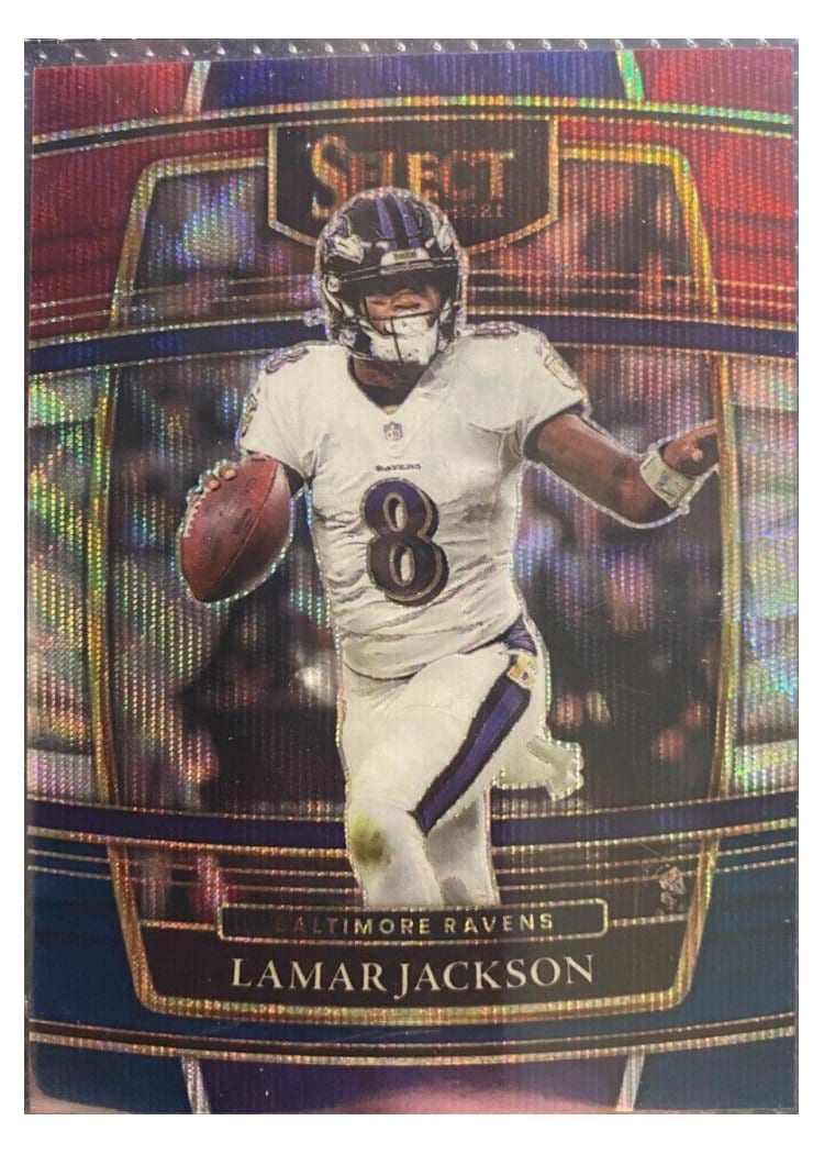 2021 Panini Select Base Set Lamar Jackson #5 card