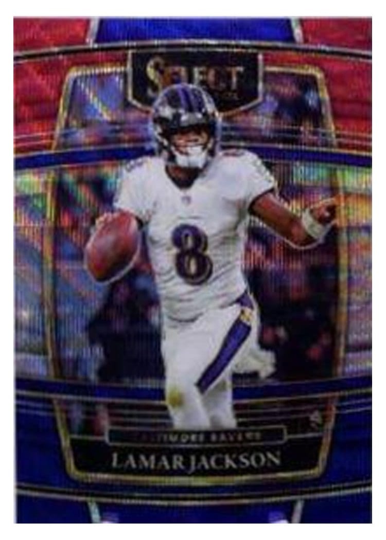 2021 Panini Select Base Set Lamar Jackson #5 card