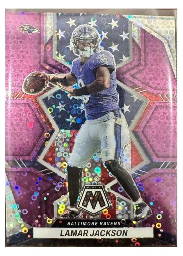 2022 Panini Mosaic Lamar Jackson #259 card