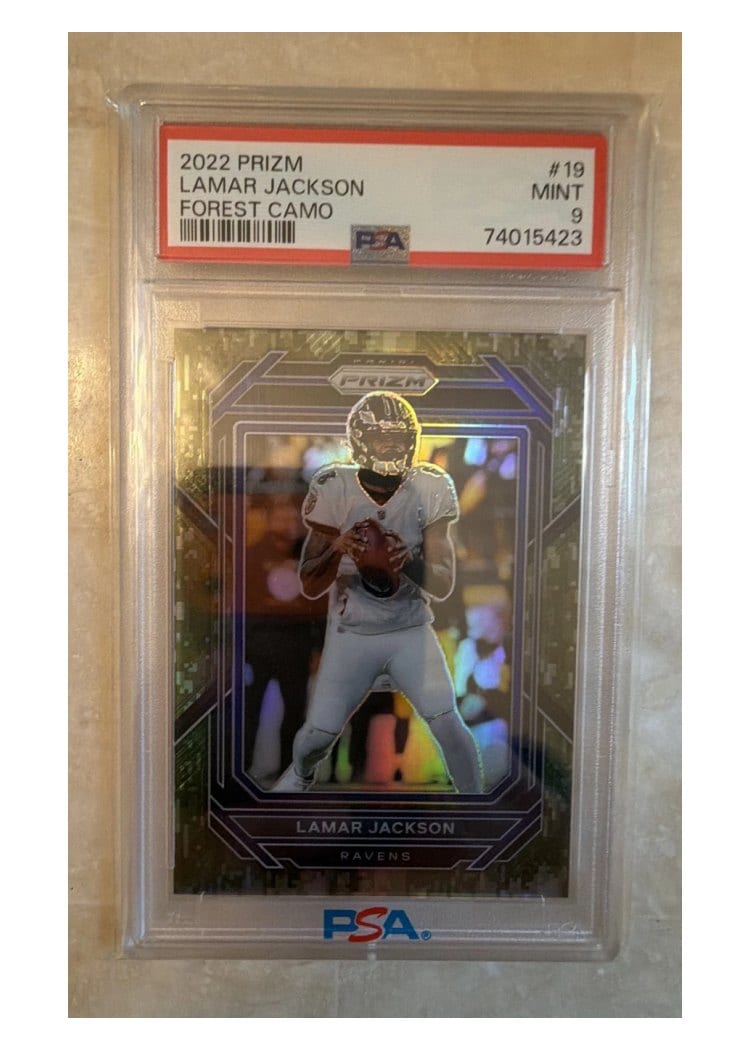 2022 Panini Prizm Base Set Lamar Jackson #19 card