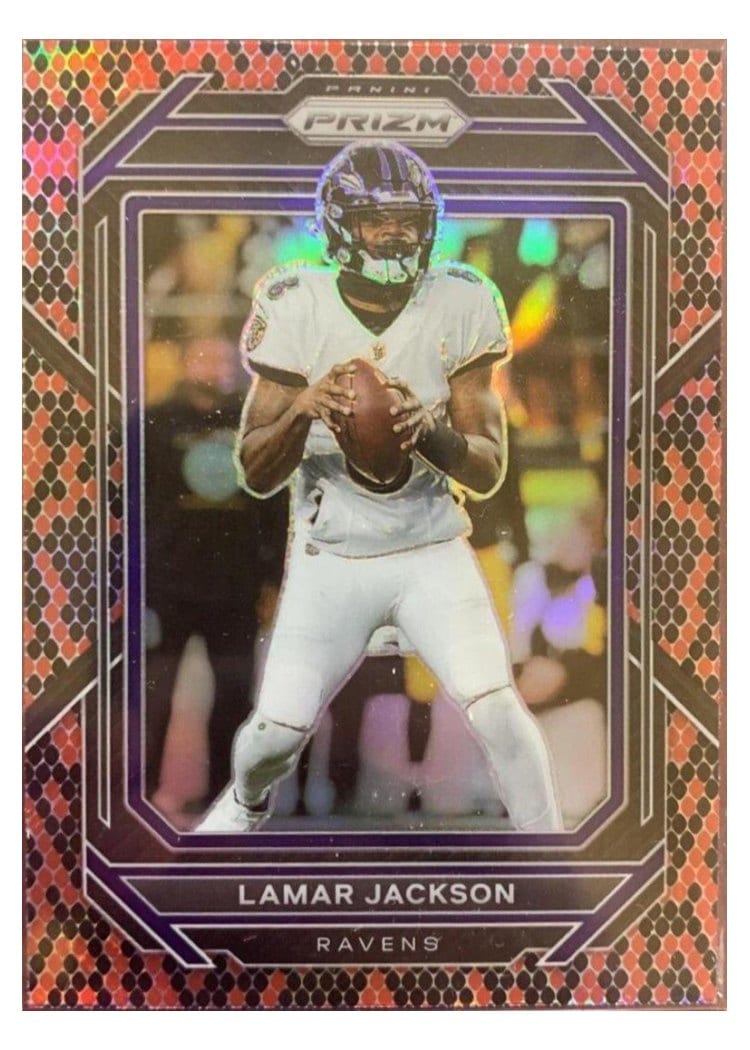 2022 Panini Prizm Base Set Lamar Jackson #19 card