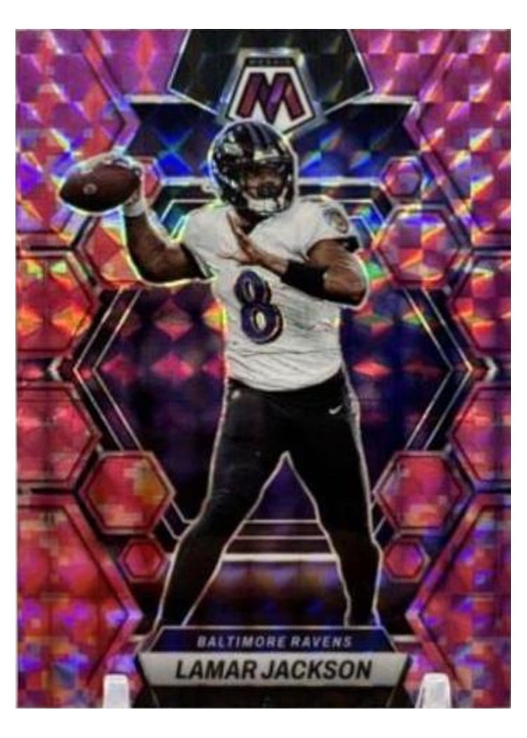 2023 Panini Mosaic Base Set Lamar Jackson #13 card