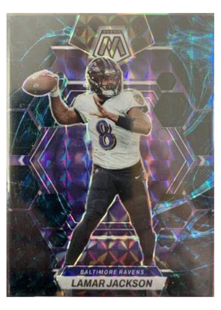 2023 Panini Mosaic Base Set Lamar Jackson Genesis #13 card
