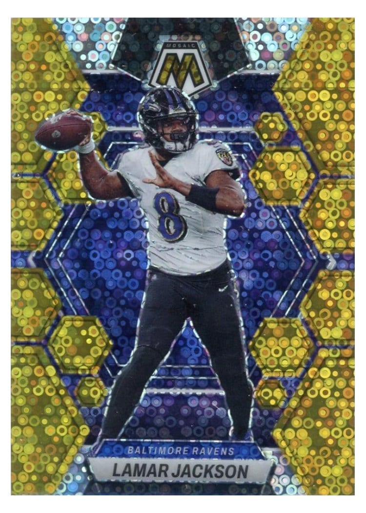 2023 Panini Mosaic Base Set Lamar Jackson #13 card