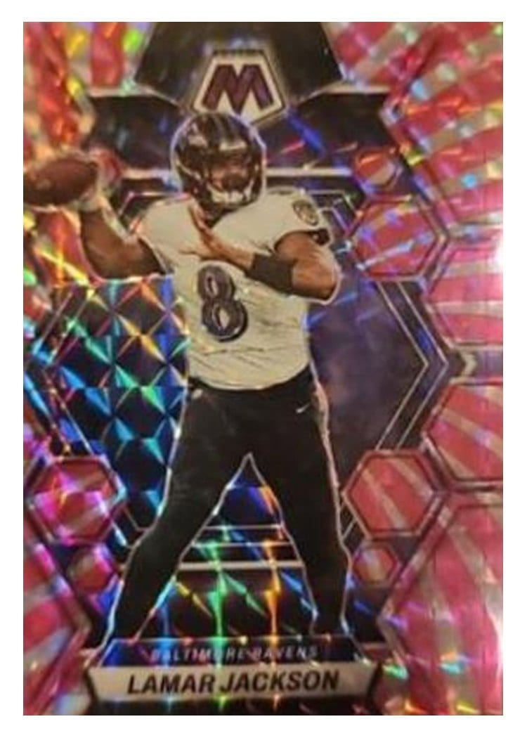 2023 Panini Mosaic Base Set Lamar Jackson #13 card