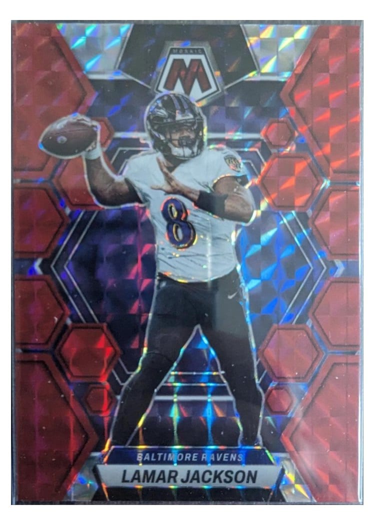 2023 Panini Mosaic Base Set Lamar Jackson #13 card