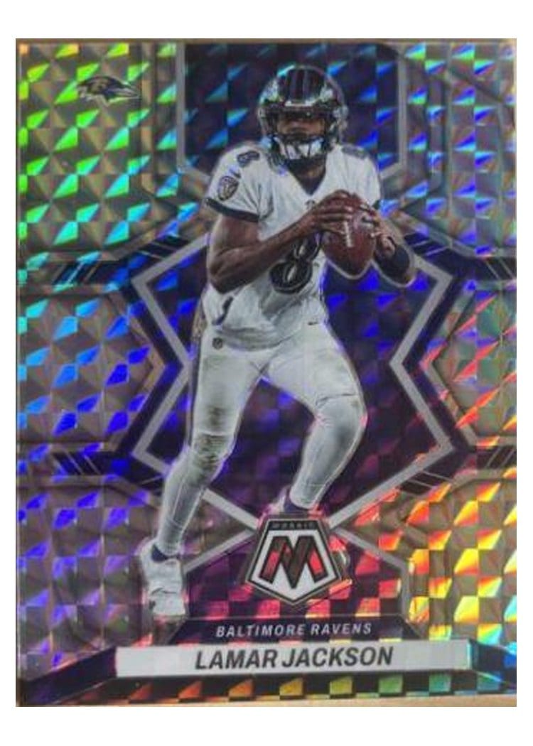 2023 Panini Mosaic Base Set Lamar Jackson #13 card