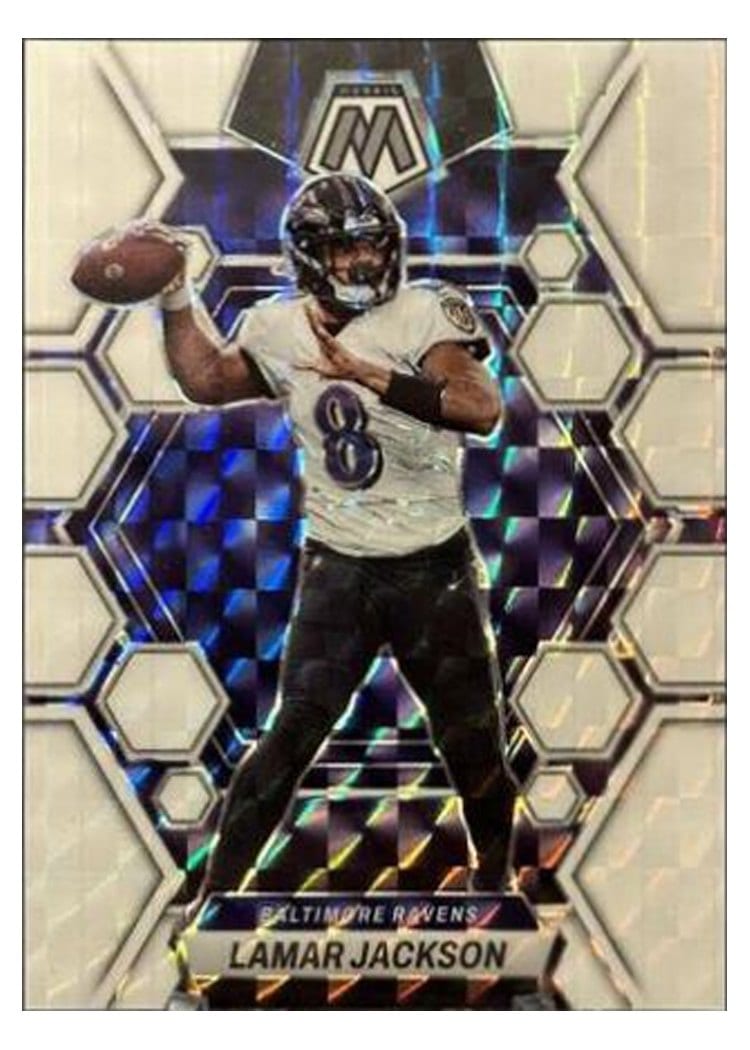 2023 Panini Mosaic Base Set Lamar Jackson #13 card