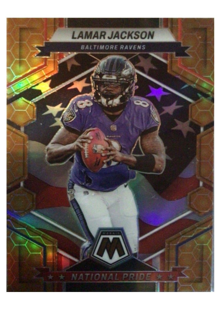 2023 Panini Mosaic Base Set Lamar Jackson Honeycomb #260 card