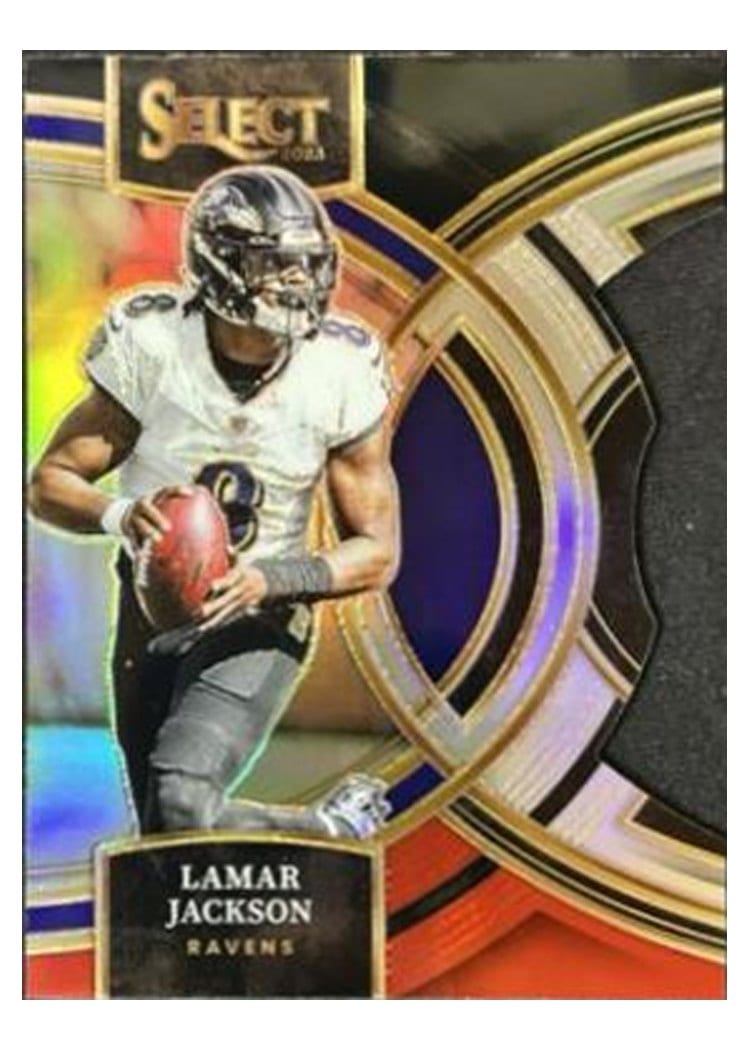 2023 Panini Select Base Set Lamar Jackson #190 card